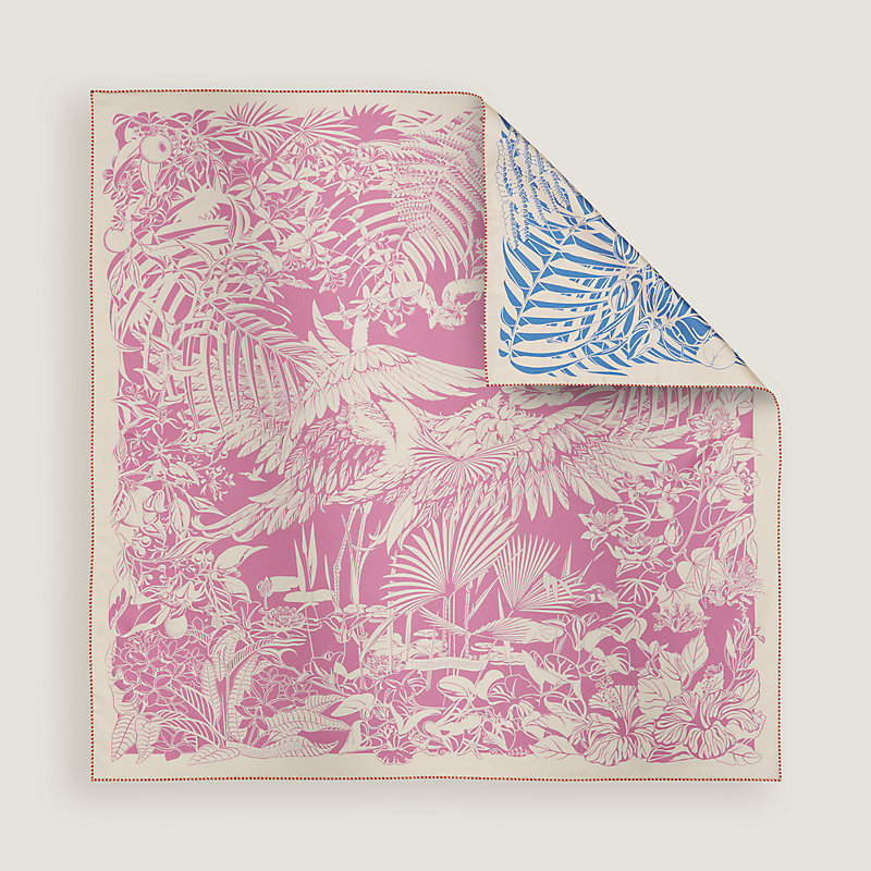 Flamingo Party Tattoo double face scarf 90 | Hermès USA